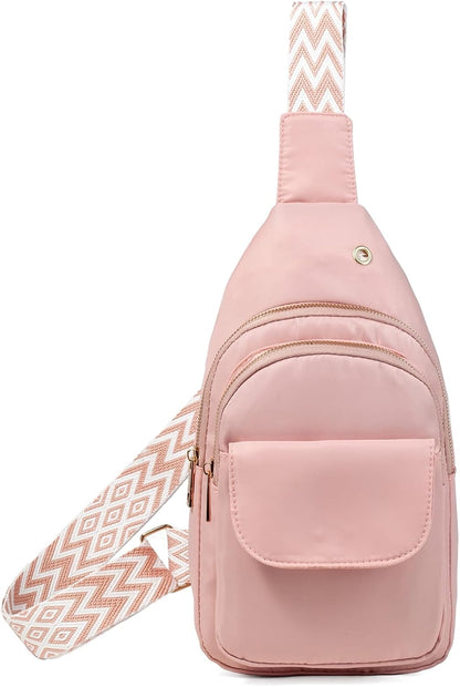 AOSTIHOT Small Sling Backpack Crossbody Sling Bag for Women Men, Casual Chest Daypack Cross Body