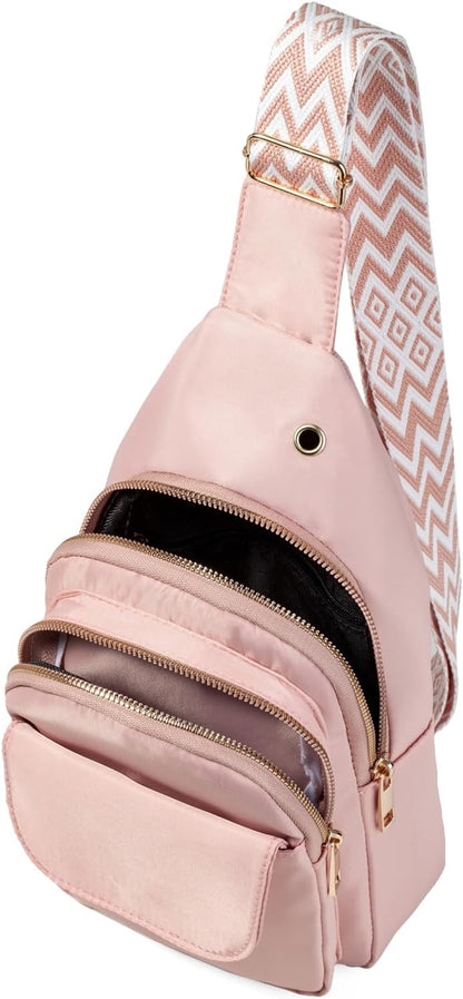 AOSTIHOT Small Sling Backpack Crossbody Sling Bag for Women Men, Casual Chest Daypack Cross Body