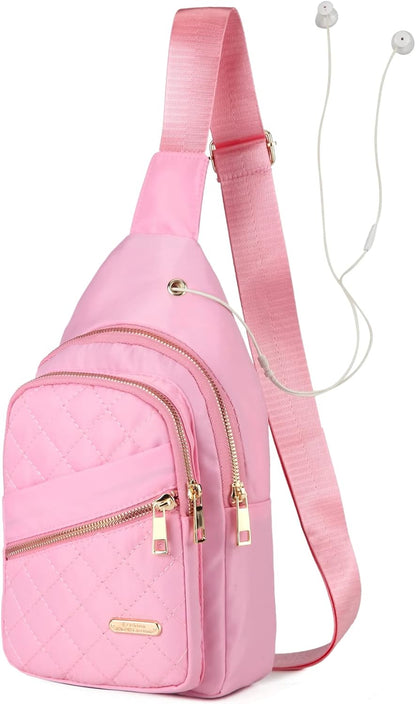 AOSTIHOT Small Sling Backpack Crossbody Sling Bag for Women Men, Casual Chest Daypack Cross Body