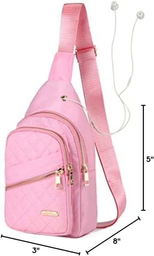 AOSTIHOT Small Sling Backpack Crossbody Sling Bag for Women Men, Casual Chest Daypack Cross Body