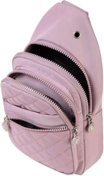 AOSTIHOT Small Sling Backpack Crossbody Sling Bag for Women Men, Casual Chest Daypack Cross Body