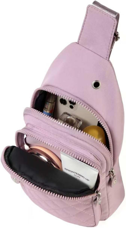 AOSTIHOT Small Sling Backpack Crossbody Sling Bag for Women Men, Casual Chest Daypack Cross Body