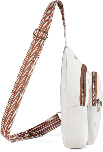 AOSTIHOT Small Sling Backpack Crossbody Sling Bag for Women Men, Casual Chest Daypack Cross Body