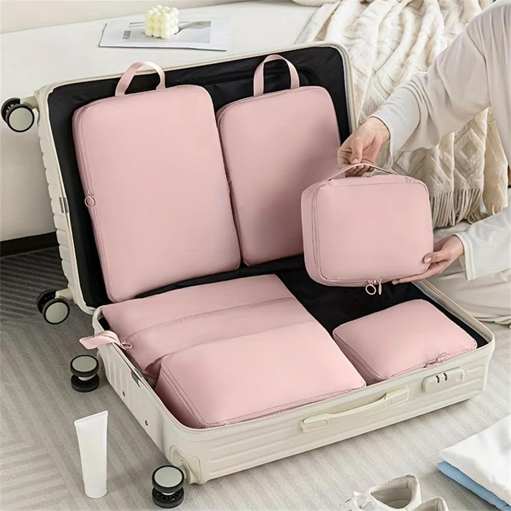 6-Piece Compression Pclothes Storage Bag-for Luggage for Clothing Classification A