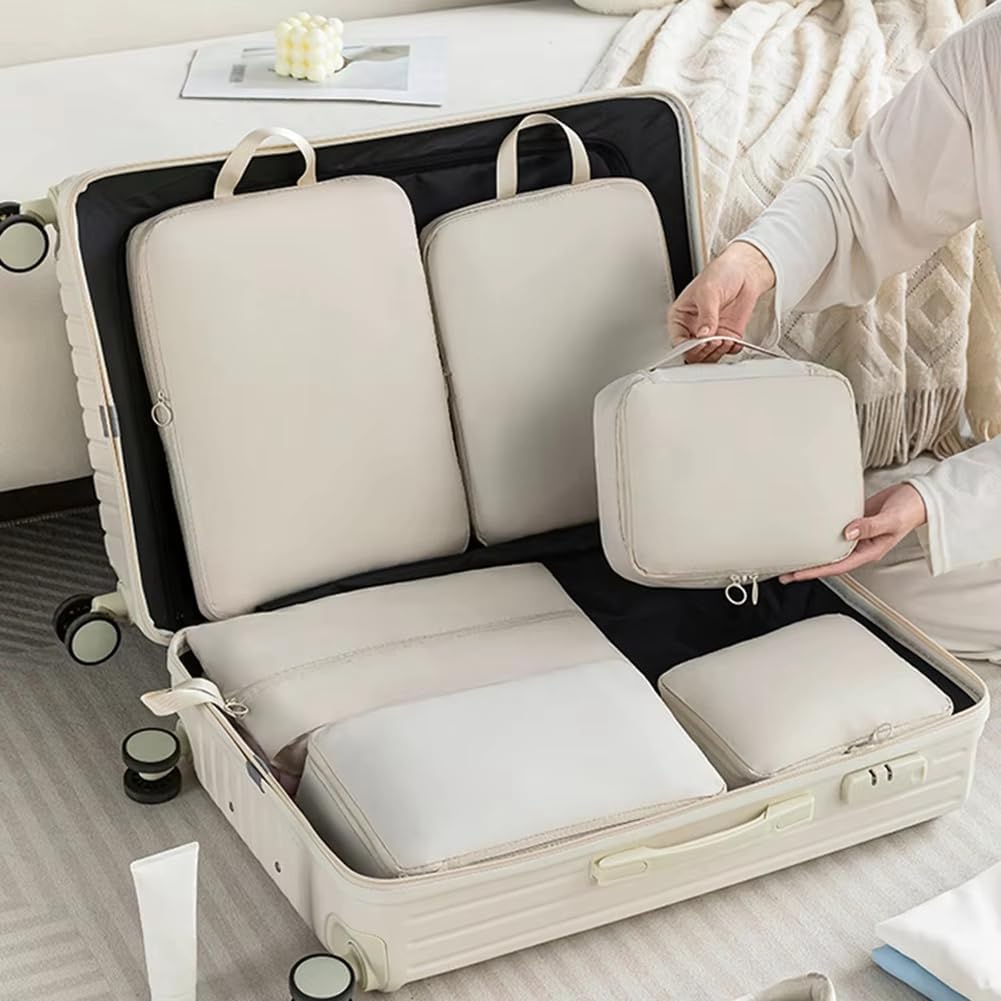 6-Piece Compression Pclothes Storage Bag-for Luggage for Clothing Classification A
