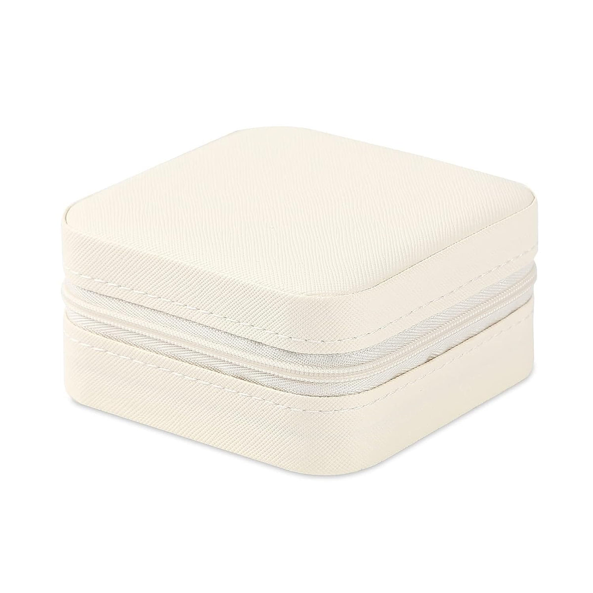 Portable Travel Mini Jewelry Box Leather Jewellery Ring Organizer Case Storage Gift Box Girls Women (black).