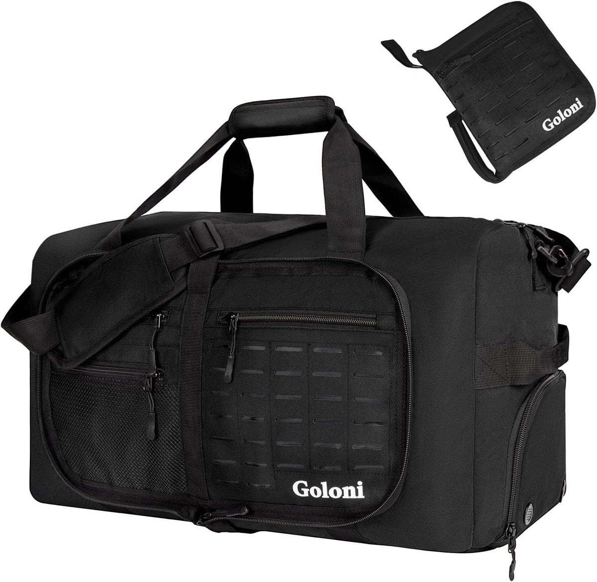 Foldable Travel Duffle Bag for Men Women, Waterproof with Shoe Compartment, 80L 120L Large Collapsible Luggage Bag, Lightweight Packable Duffel for Travel Sports Gym Airline Carry On Checked Bag