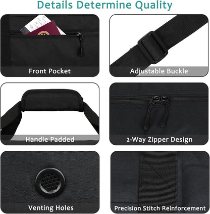 Foldable Travel Duffle Bag for Men Women, Waterproof with Shoe Compartment, 80L 120L Large Collapsible Luggage Bag, Lightweight Packable Duffel for Travel Sports Gym Airline Carry On Checked Bag