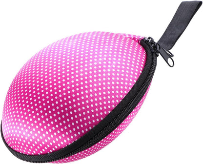 Silicone Storage Case Zipper Travel Lingerie Organizer for Women and Soft Material for Keeping Bras Protected While Traveling Dot Design