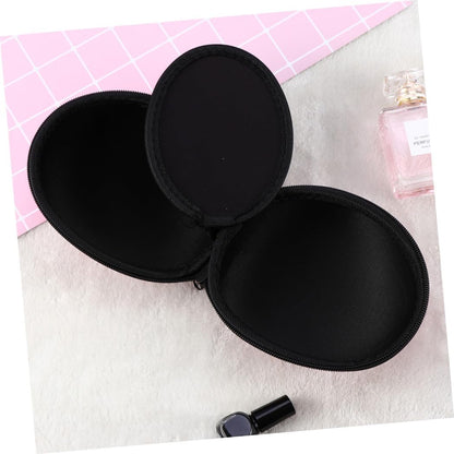 Silicone Storage Case Zipper Travel Lingerie Organizer for Women and Soft Material for Keeping Bras Protected While Traveling Dot Design