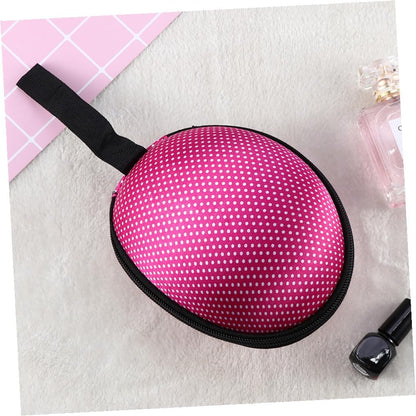 Silicone Storage Case Zipper Travel Lingerie Organizer for Women and Soft Material for Keeping Bras Protected While Traveling Dot Design