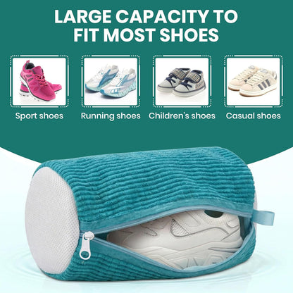 2 Pack Heavy Duty Shoe Wash Bags, 440g Reusable Sneaker Laundry Bags with Auto-Lock Zipper for Sneakers, Slippers & Boots – New2026