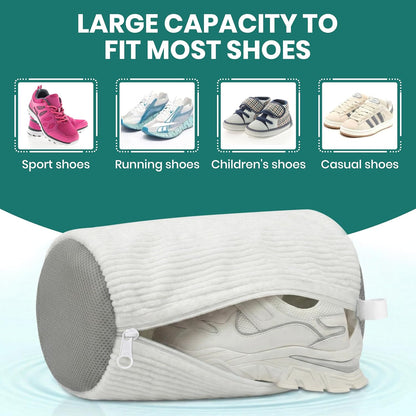2 Pack Heavy Duty Shoe Wash Bags, 440g Reusable Sneaker Laundry Bags with Auto-Lock Zipper for Sneakers, Slippers & Boots – New2026