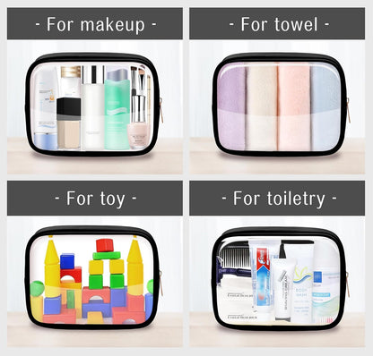 TSA Toiletry Bag Clear Makeup Bag Travel Essentials Cosmetic Bag for Men and Women Green 2Pcs