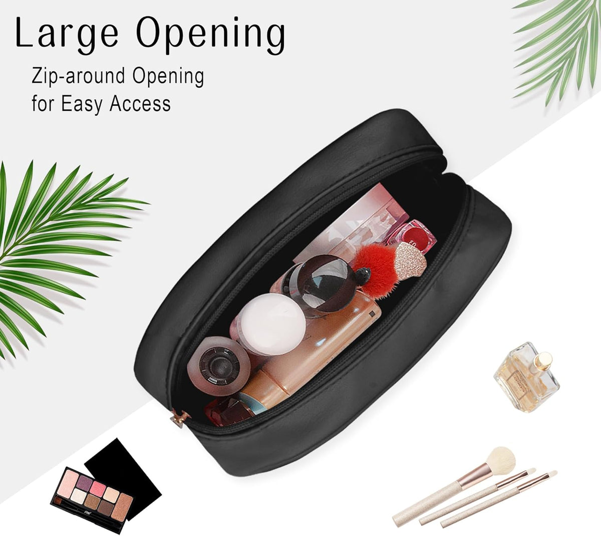 TSA Toiletry Bag Clear Makeup Bag Travel Essentials Cosmetic Bag for Men and Women Green 2Pcs