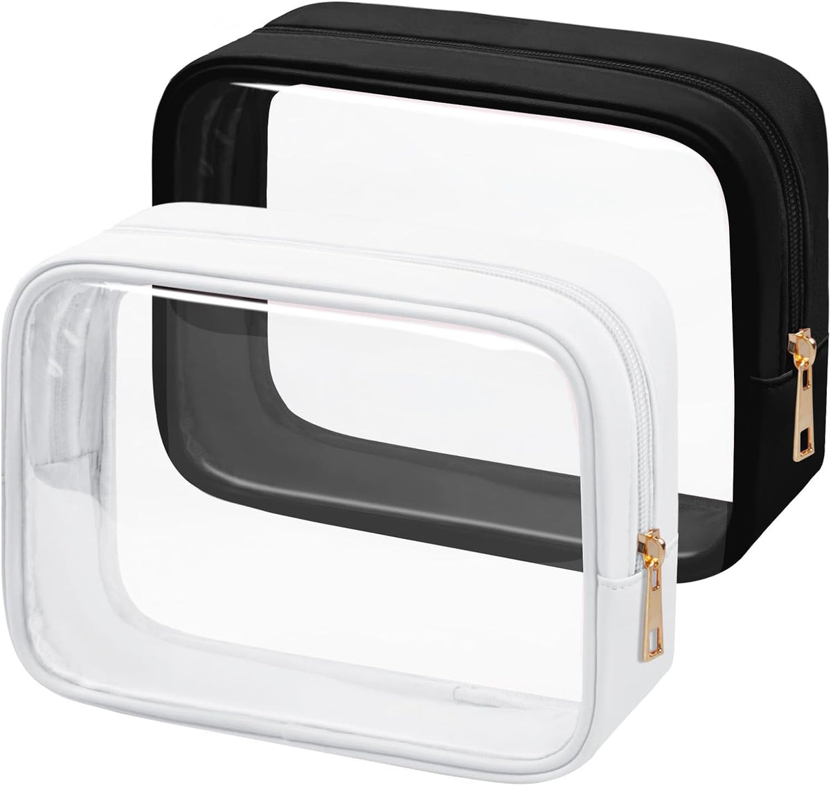 TSA Toiletry Bag Clear Makeup Bag Travel Essentials Cosmetic Bag for Men and Women Green 2Pcs