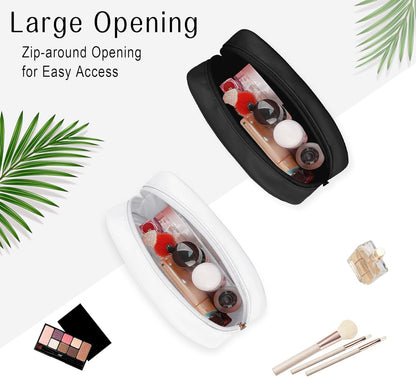 TSA Toiletry Bag Clear Makeup Bag Travel Essentials Cosmetic Bag for Men and Women Green 2Pcs