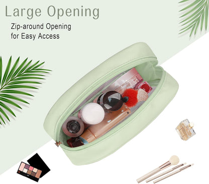 TSA Toiletry Bag Clear Makeup Bag Travel Essentials Cosmetic Bag for Men and Women Green 2Pcs