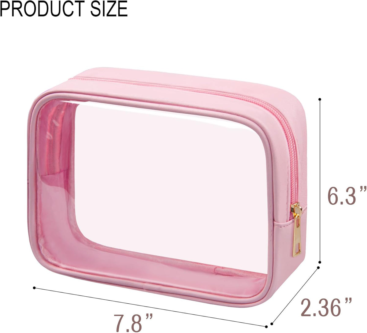 TSA Toiletry Bag Clear Makeup Bag Travel Essentials Cosmetic Bag for Men and Women Green 2Pcs