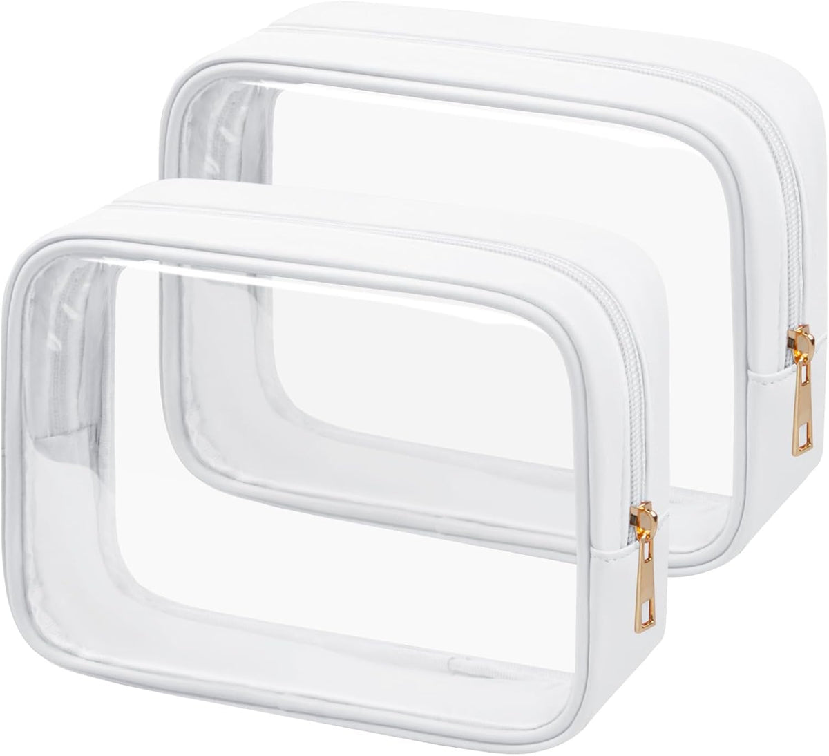 TSA Toiletry Bag Clear Makeup Bag Travel Essentials Cosmetic Bag for Men and Women Green 2Pcs