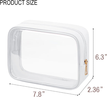 TSA Toiletry Bag Clear Makeup Bag Travel Essentials Cosmetic Bag for Men and Women Green 2Pcs