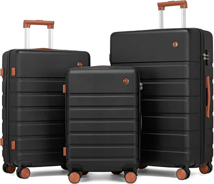 Hulsin 20 Inch Hardside Carry on Luggage with Spinner Wheels and TSA Lock | Small Hard Shell Lightweight Carry-on Suitcase with 22x14x9 Airline Approved for Air Travel, Weekend Trips or Business
