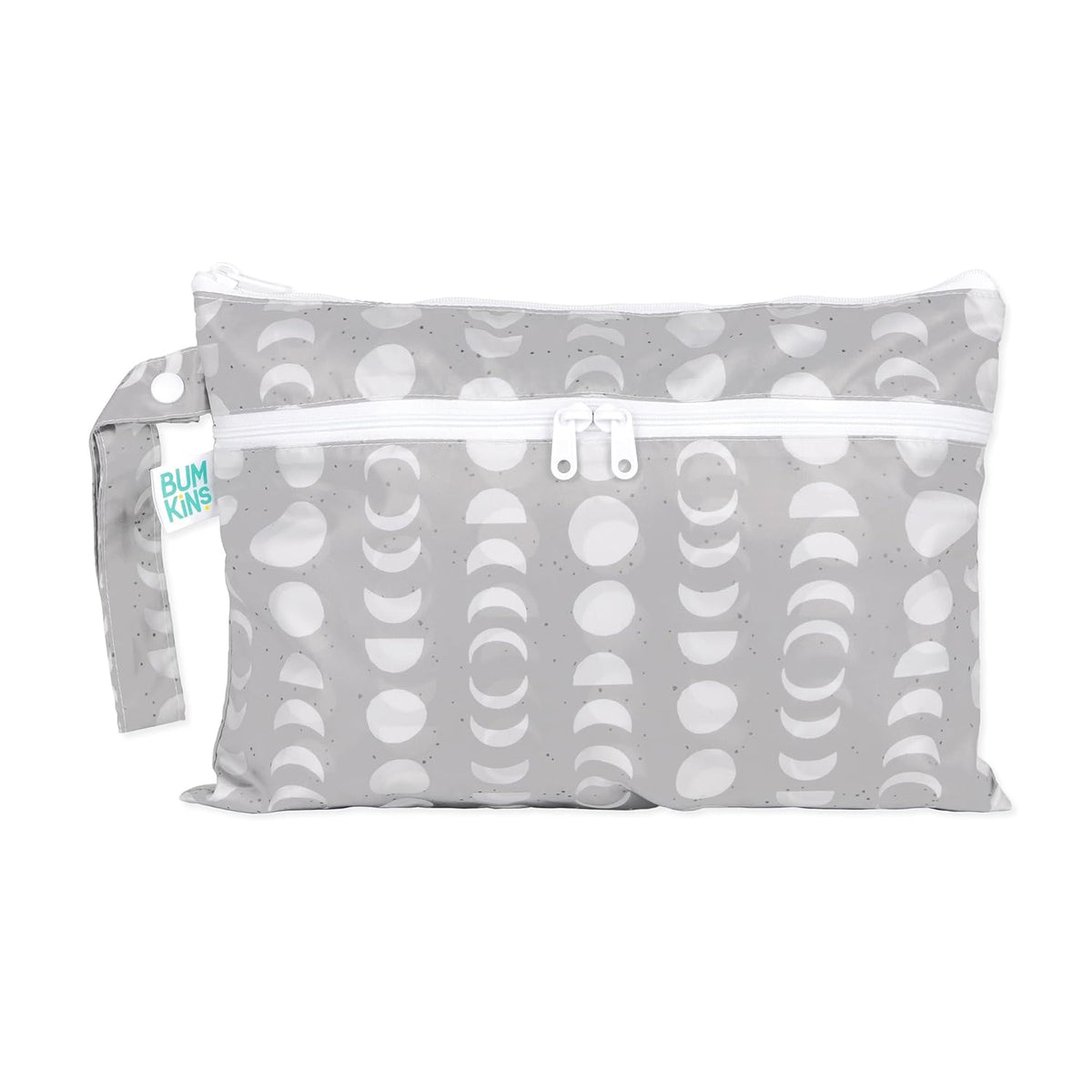 Waterproof Wet Bag for Baby, Travel, Swim Suit, Cloth Diapers, Pump Parts, Pool, Beach, Gym Clothes, Toiletry, Hook to Stroller, Daycare, Zip Reusable Wetdry Pack, 2-pk Palm Trees, Beige Check - Colors B