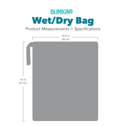 Waterproof Wet Bag for Baby, Travel, Swim Suit, Cloth Diapers, Pump Parts, Pool, Beach, Gym Clothes, Toiletry, Hook to Stroller, Daycare, Zip Reusable Wetdry Pack, 2-pk Palm Trees, Beige Check - Colors B