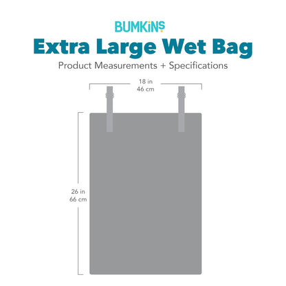 Waterproof Wet Bag for Baby, Travel, Swim Suit, Cloth Diapers, Pump Parts, Pool, Beach, Gym Clothes, Toiletry, Hook to Stroller, Daycare, Zip Reusable Wetdry Pack, 2-pk Palm Trees, Beige Check - Colors B