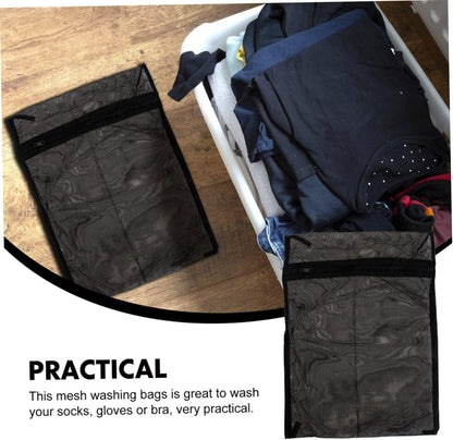Mesh Laundry Bags 8-Pack with Zipper for Delicates Washing and Travel Storage Organizer for Bras Socks Underwear Clothes Protection
