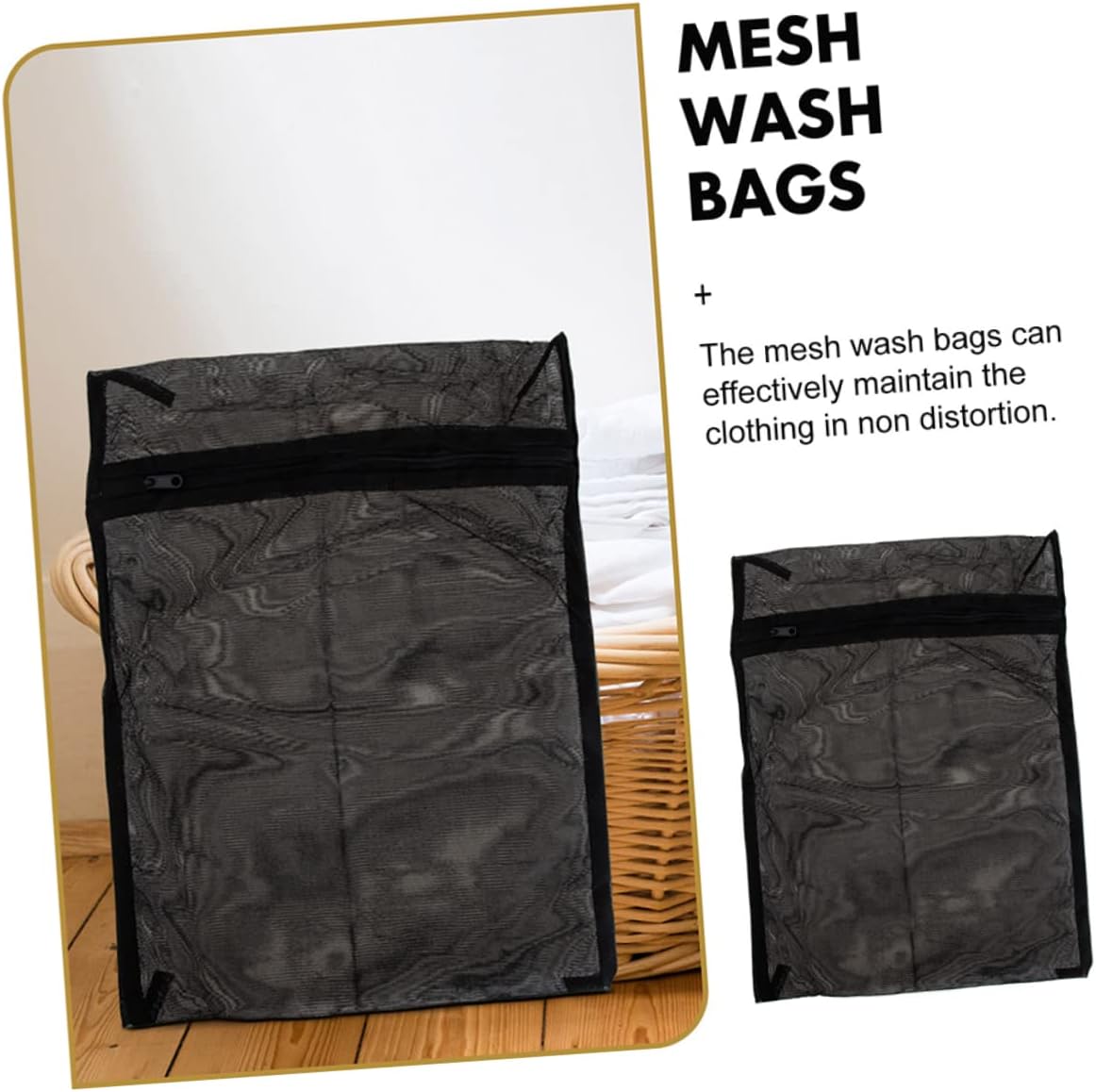 Mesh Laundry Bags 8-Pack with Zipper for Delicates Washing and Travel Storage Organizer for Bras Socks Underwear Clothes Protection