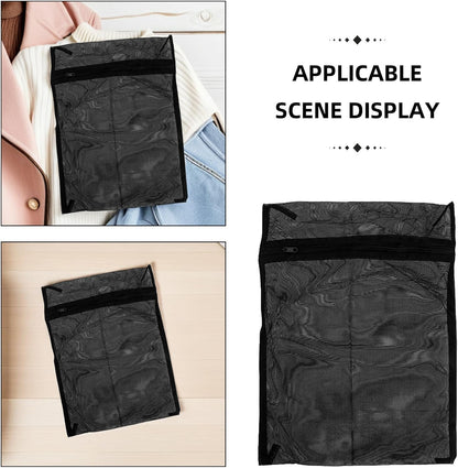 Mesh Laundry Bags 8-Pack with Zipper for Delicates Washing and Travel Storage Organizer for Bras Socks Underwear Clothes Protection