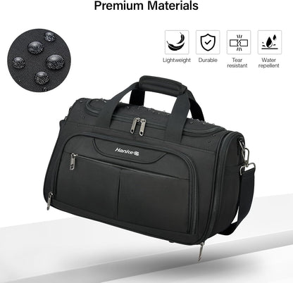 Small Underseat Carry On Luggage Bags for Travel with 10 Pockets. | Airline Approved Foldable Personal Bag w/ Luggage Sleeve; Tote Duffle & Bento Bag, Flight Attendant Weekender for Men & Women