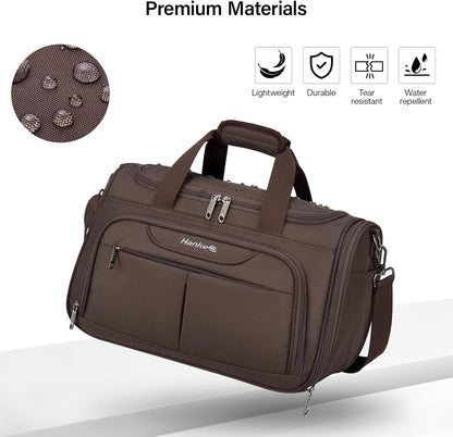 Small Underseat Carry On Luggage Bags for Travel with 10 Pockets. | Airline Approved Foldable Personal Bag w/ Luggage Sleeve; Tote Duffle & Bento Bag, Flight Attendant Weekender for Men & Women