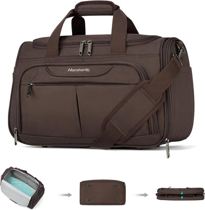 Small Underseat Carry On Luggage Bags for Travel with 10 Pockets. | Airline Approved Foldable Personal Bag w/ Luggage Sleeve; Tote Duffle & Bento Bag, Flight Attendant Weekender for Men & Women