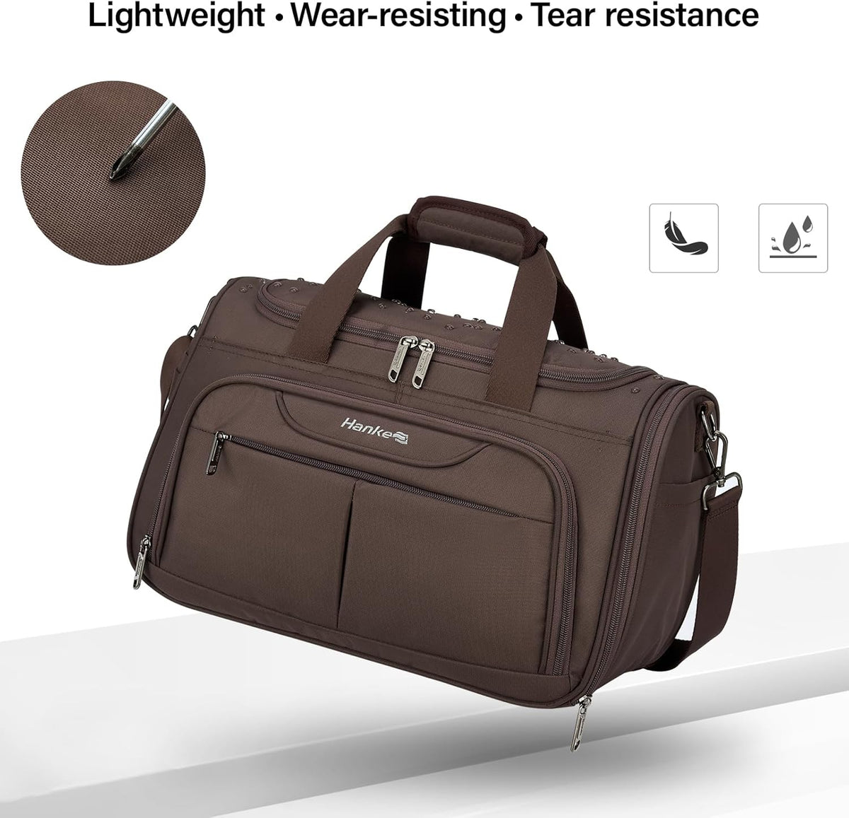 Small Underseat Carry On Luggage Bags for Travel with 10 Pockets. | Airline Approved Foldable Personal Bag w/ Luggage Sleeve; Tote Duffle & Bento Bag, Flight Attendant Weekender for Men & Women