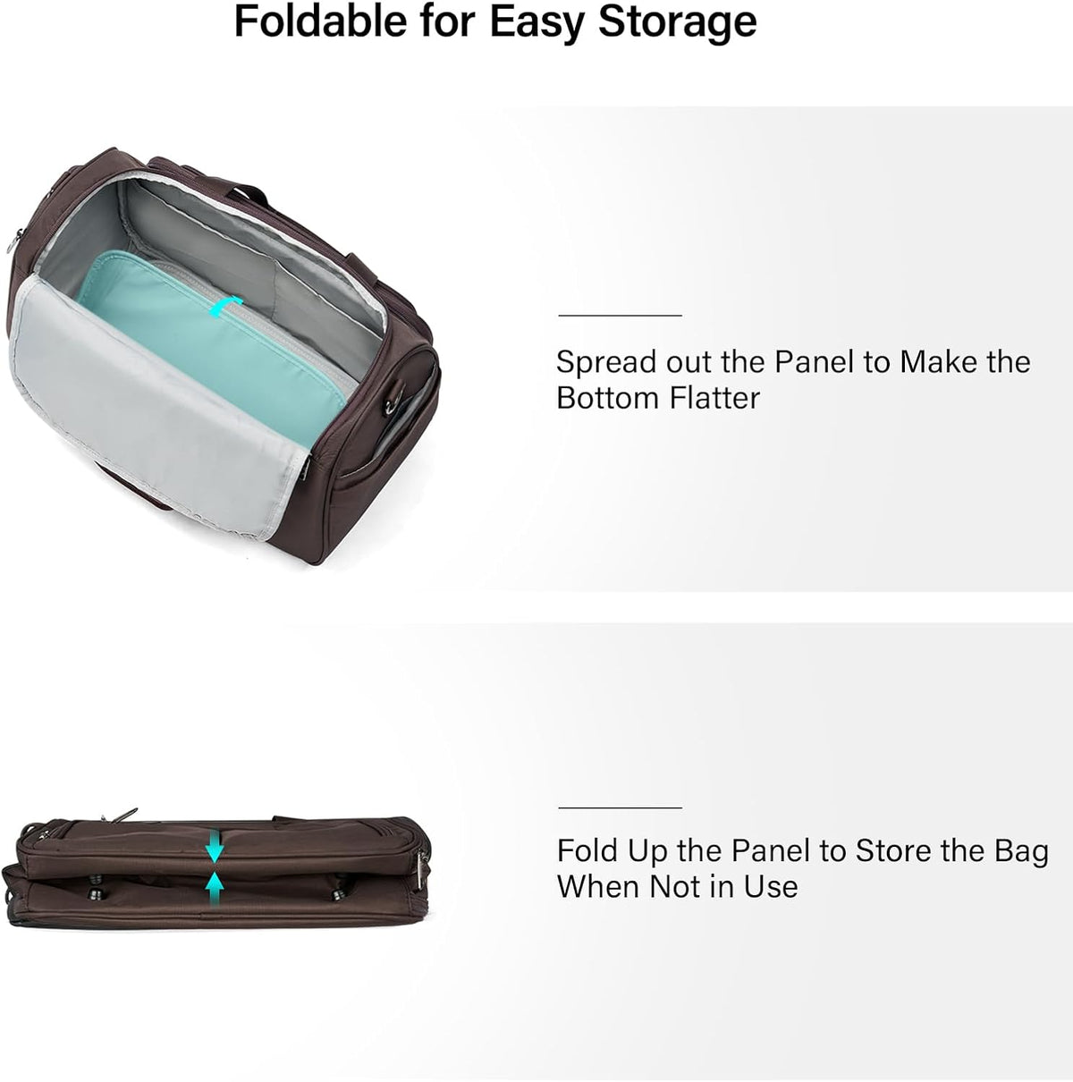 Small Underseat Carry On Luggage Bags for Travel with 10 Pockets. | Airline Approved Foldable Personal Bag w/ Luggage Sleeve; Tote Duffle & Bento Bag, Flight Attendant Weekender for Men & Women