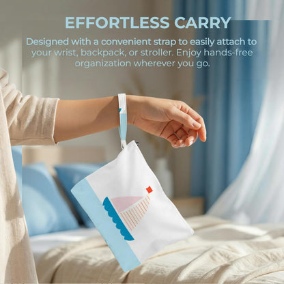 4 Pack Reusable Waterproof Wet Bag, Dry Wet Separation Storage Pouch for Travel Gym Beach Pool Swimsuits Toiletries Makeup Laundry Organizer