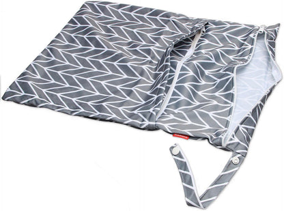 3pcs Travel Wet and Dry Bag with Handle for Cloth Diaper, Pumping Parts, Clothes, Swimsuit and More, Easy to Grab and Go, Black Arrows