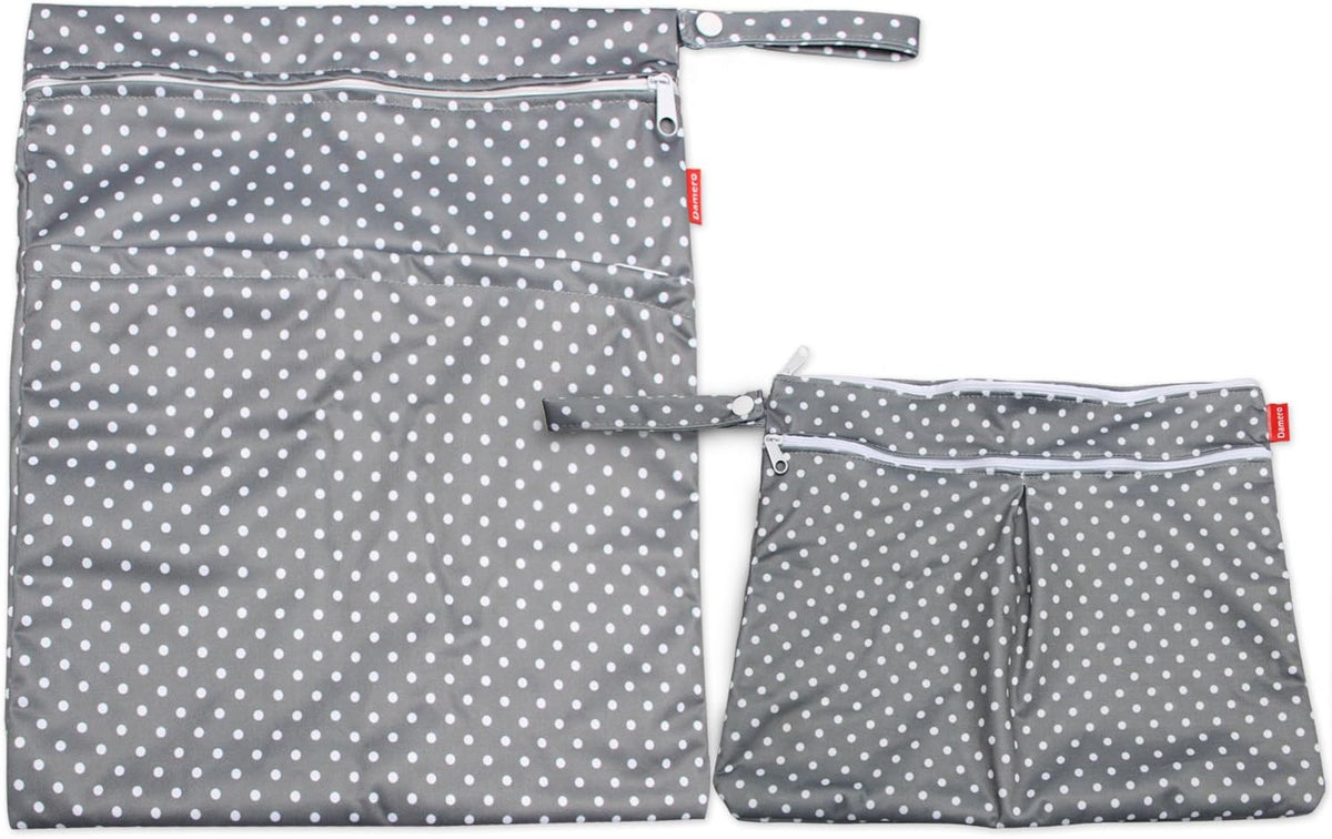 3pcs Travel Wet and Dry Bag with Handle for Cloth Diaper, Pumping Parts, Clothes, Swimsuit and More, Easy to Grab and Go, Black Arrows