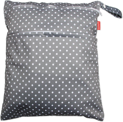 3pcs Travel Wet and Dry Bag with Handle for Cloth Diaper, Pumping Parts, Clothes, Swimsuit and More, Easy to Grab and Go, Black Arrows
