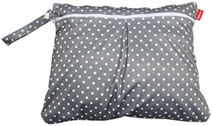 3pcs Travel Wet and Dry Bag with Handle for Cloth Diaper, Pumping Parts, Clothes, Swimsuit and More, Easy to Grab and Go, Black Arrows