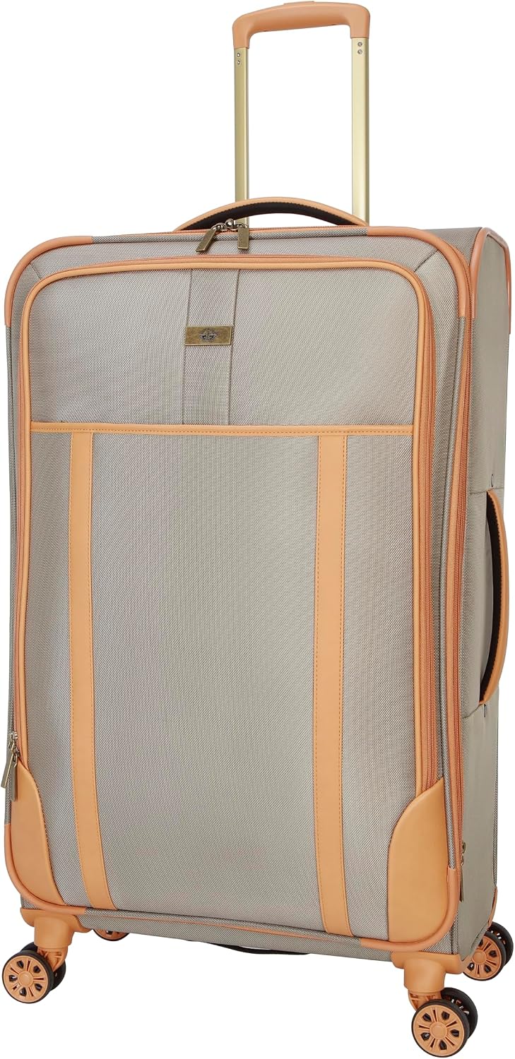 Seahorse Softside Expandable 8-Wheel Spinner Travel Carry On Luggage, 20-Inch, Black