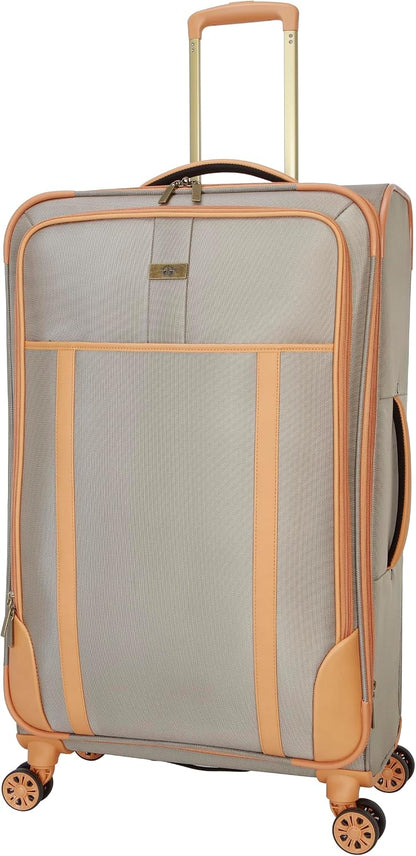 Seahorse Softside Expandable 8-Wheel Spinner Travel Carry On Luggage, 20-Inch, Black