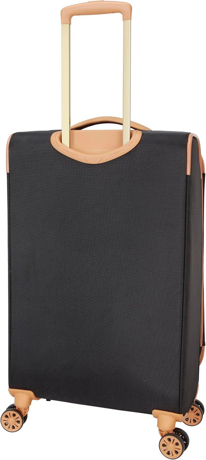 Seahorse Softside Expandable 8-Wheel Spinner Travel Carry On Luggage, 20-Inch, Black