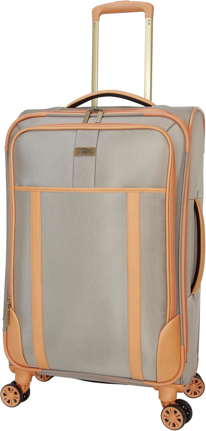 Seahorse Softside Expandable 8-Wheel Spinner Travel Carry On Luggage, 20-Inch, Black