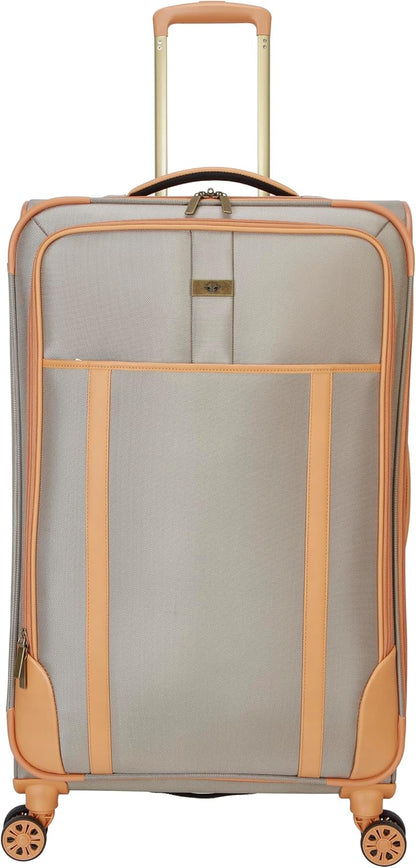 Seahorse Softside Expandable 8-Wheel Spinner Travel Carry On Luggage, 20-Inch, Black