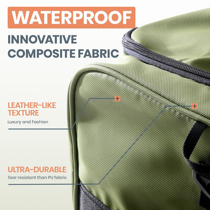 Collapsible & Expandable 100L-120L Large Rolling Duffle Bag - 30'' Waterproof Wheeled Luggage with No-Sag Heavyload Design, Lock & Soft Handle for Travel, Camping, Dorm, Moving (Red-2)