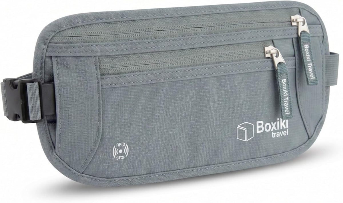 RFID Blocking Money Belt for Travel – Ultra Comfortable Hidden Travel Wallet, Lightweight & Water-Resistant with Adjustable Strap – Secure Cash & Passport Holder for International Trips & Theme Parks