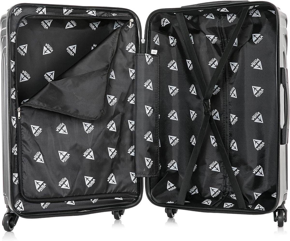 VASTY Luggage with Spinner Wheels | Durable Lightweight Hardshell Suitcase, Travel Bag with Handle and Trolley, 20-Inch Carry On Small Luggage | Black